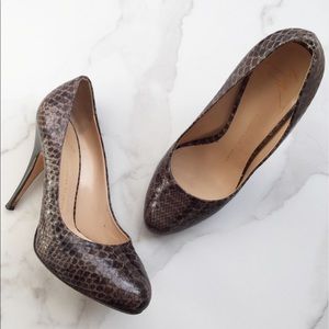 Giuseppe Zanotti snakeskin print pumps